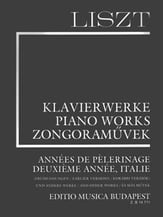 Annees de Pelerinage - Deuxieme Annees, Italie Study Scores sheet music cover
